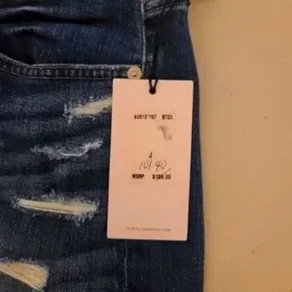 New with tags 7 For All Mankind Jean Shorts Size 30 - Picture 3 of 4